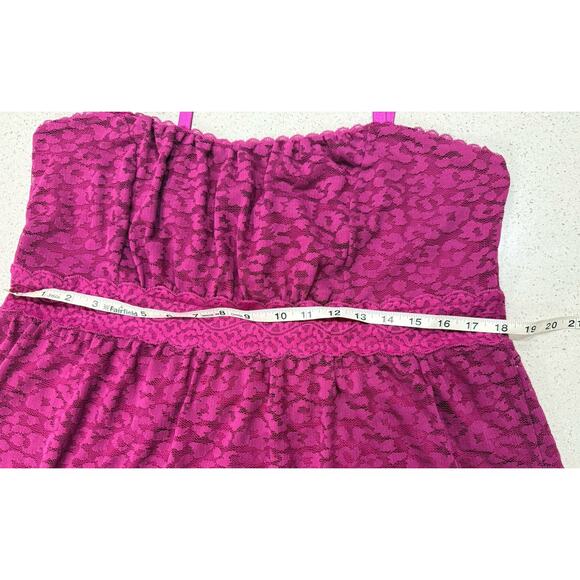 NWT Torrid Bright Pink Double Layer Cami Lace Inset Plus Size 2 (US 2X) Romantic - Picture 5 of 8